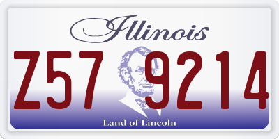 IL license plate Z579214