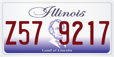 IL license plate Z579217