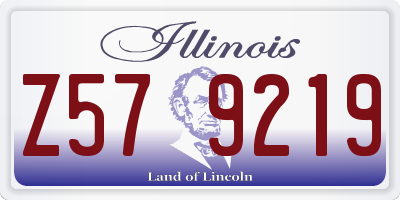 IL license plate Z579219