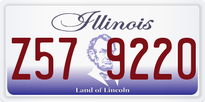 IL license plate Z579220
