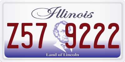 IL license plate Z579222
