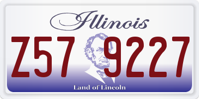IL license plate Z579227