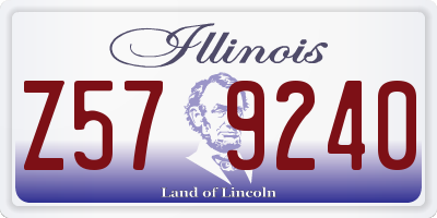 IL license plate Z579240