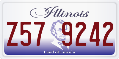 IL license plate Z579242
