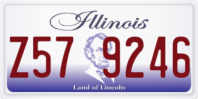 IL license plate Z579246