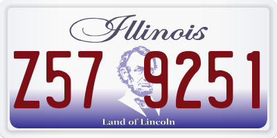 IL license plate Z579251