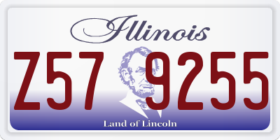 IL license plate Z579255