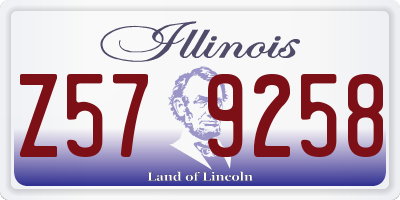 IL license plate Z579258