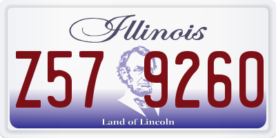 IL license plate Z579260