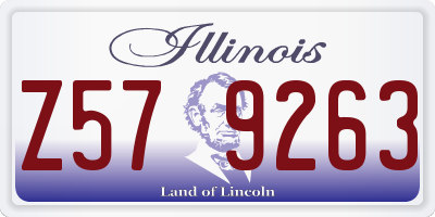 IL license plate Z579263