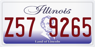 IL license plate Z579265