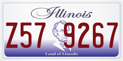 IL license plate Z579267