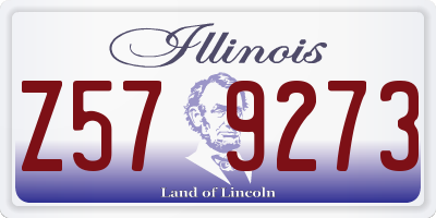IL license plate Z579273