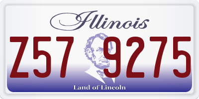 IL license plate Z579275