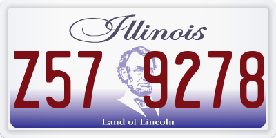 IL license plate Z579278