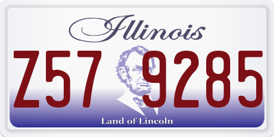 IL license plate Z579285