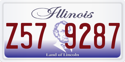 IL license plate Z579287