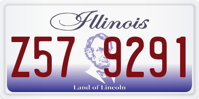 IL license plate Z579291