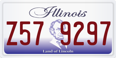 IL license plate Z579297