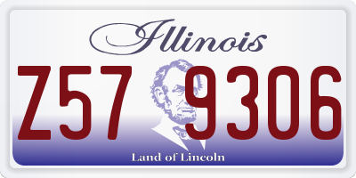 IL license plate Z579306