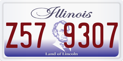 IL license plate Z579307