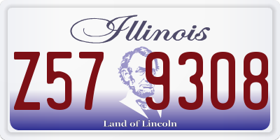 IL license plate Z579308