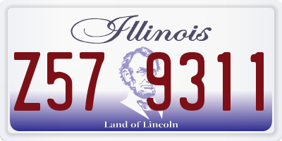 IL license plate Z579311