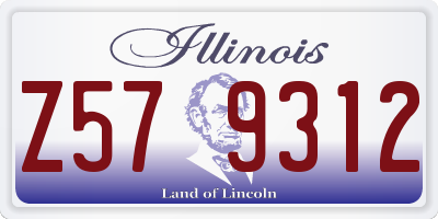 IL license plate Z579312