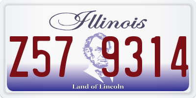 IL license plate Z579314