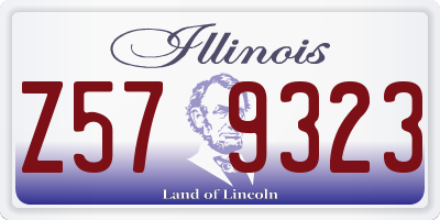 IL license plate Z579323