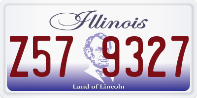 IL license plate Z579327