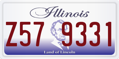IL license plate Z579331