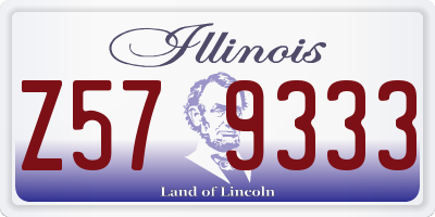 IL license plate Z579333