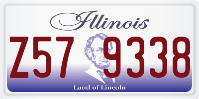 IL license plate Z579338