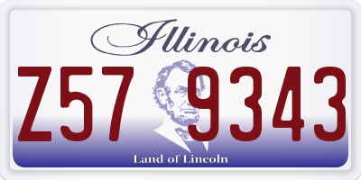 IL license plate Z579343