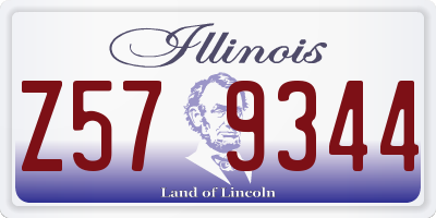IL license plate Z579344