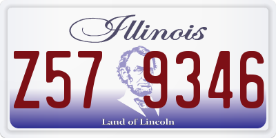 IL license plate Z579346