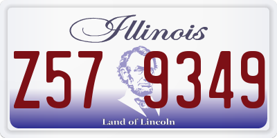 IL license plate Z579349