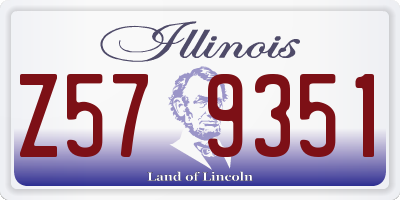 IL license plate Z579351