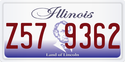 IL license plate Z579362