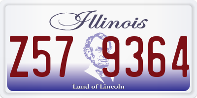 IL license plate Z579364