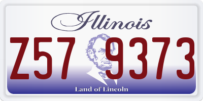 IL license plate Z579373
