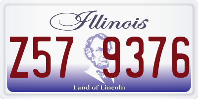 IL license plate Z579376