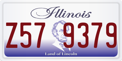 IL license plate Z579379