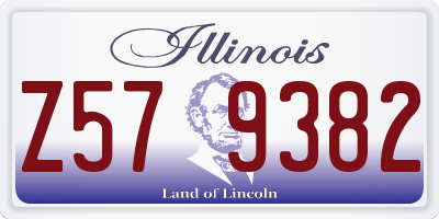 IL license plate Z579382