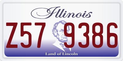 IL license plate Z579386