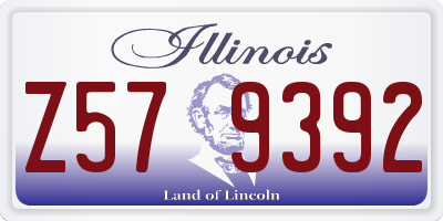 IL license plate Z579392