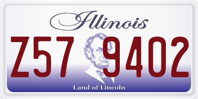IL license plate Z579402