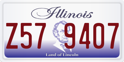 IL license plate Z579407