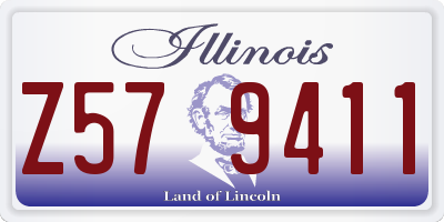 IL license plate Z579411